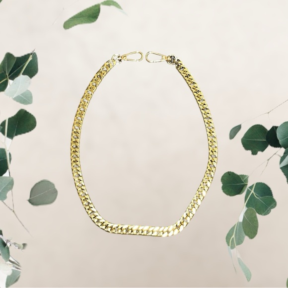 Metal Goldtone Hand Bag Chain Strap Replacement 23 Inches Long (16mm) - Picture 2 of 6